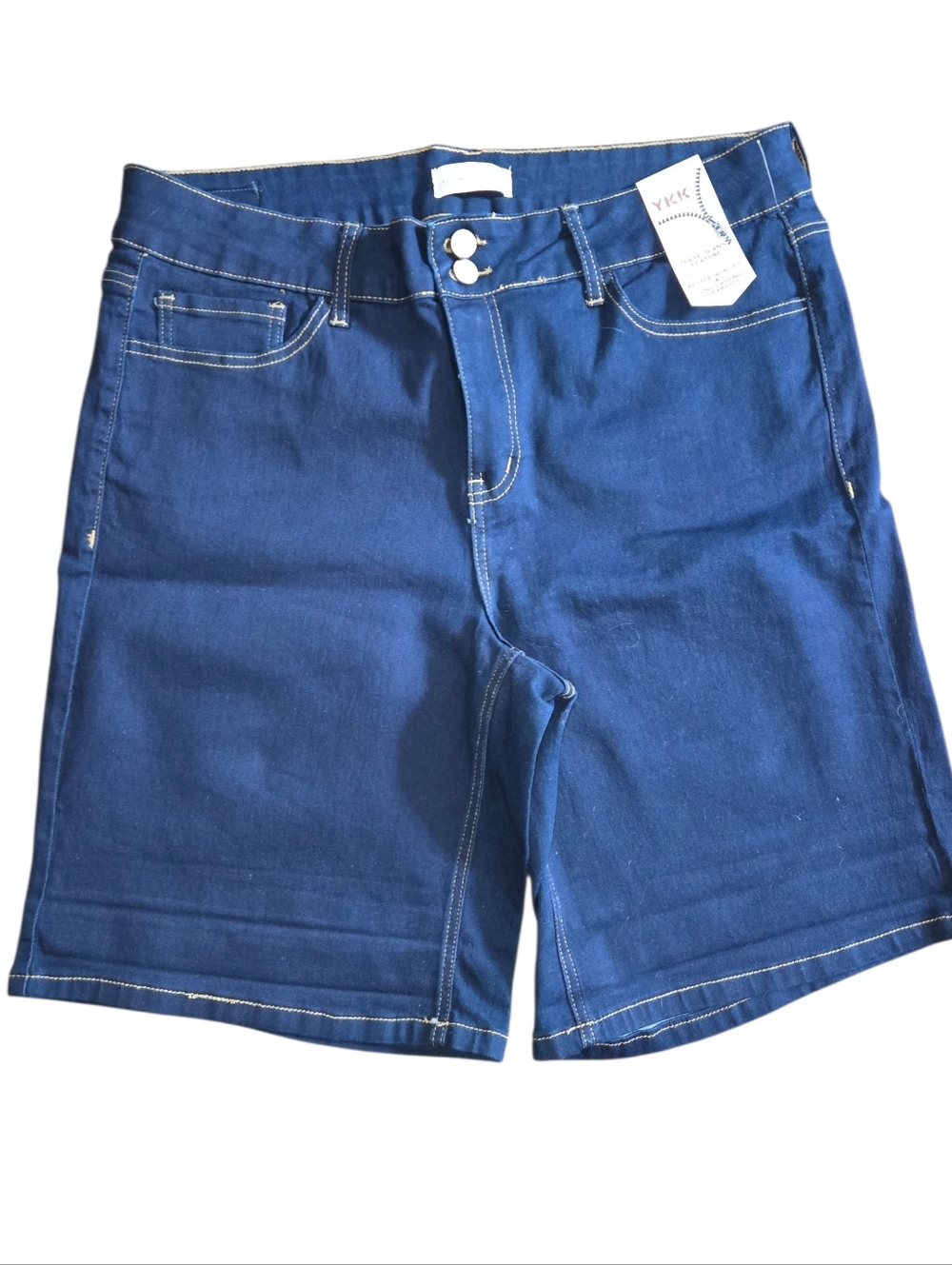 Women’s Classic Dark Blue Midrise Curvy Denim Shorts Size 18 W NWT